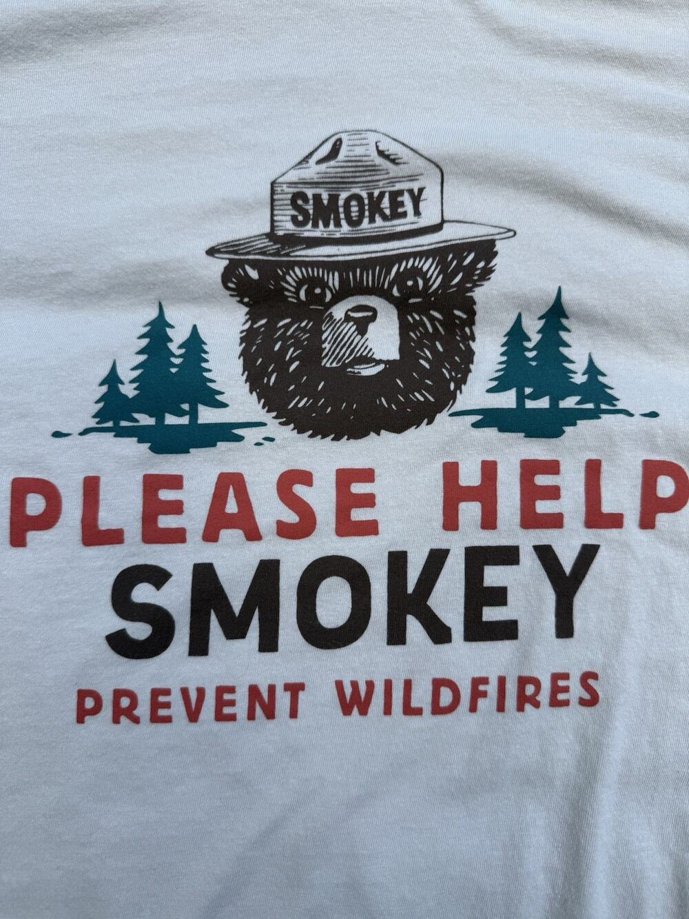 The Landmark Project Smokey Bear Prevent Wildfires T-Shirt XL Official